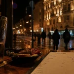 Ce soir à Nantes : bar, verre et tapas, rue animée nocturne