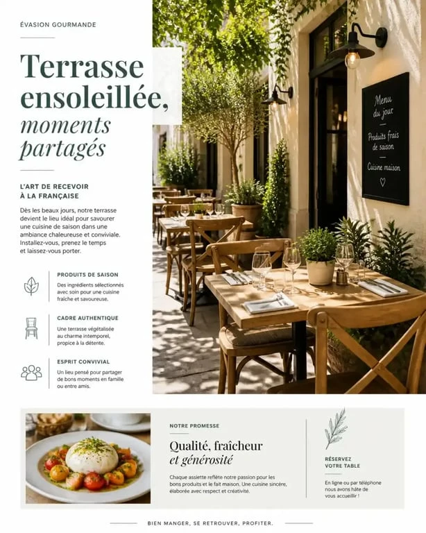 Terrasse du restaurant À Boire et à Manger dans le quartier de Chantenay à Nantes