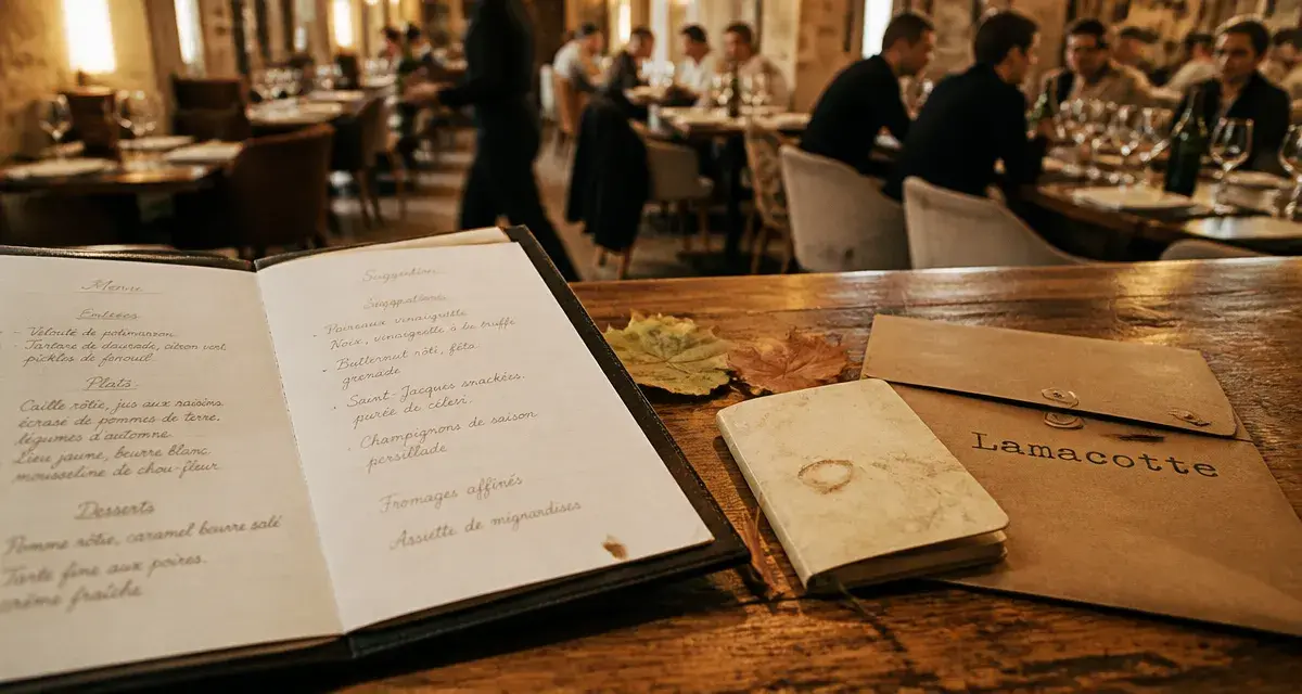Lamaccotte - restaurant nantes : menu de saison sur ardoise, prêt à emporter