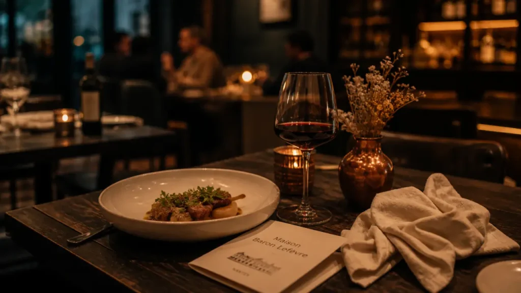 Maison Baron Lefèvre - restaurant nantes, table au bistrot chic et cave