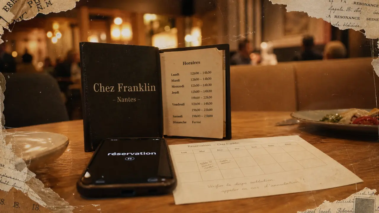 Restaurant chez franklin nantes : réservation facile