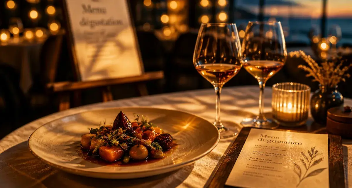 Restaurant etoile nantes : table gastronomique avec menu dégustation