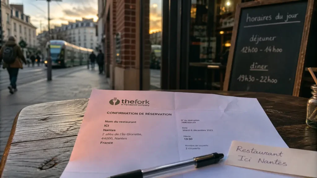 Restaurant ici Nantes : réservation et adresse à vérifier