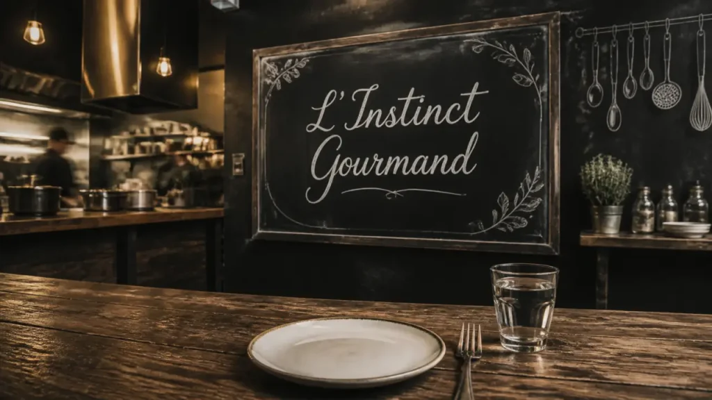 restaurant l'instinct gourmand nantes, bistrot de marché à Bouffay, ambiance ardoise et comptoir