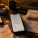 Tourisme loisirs 44 : smartphone avec contact et réservation en ligne