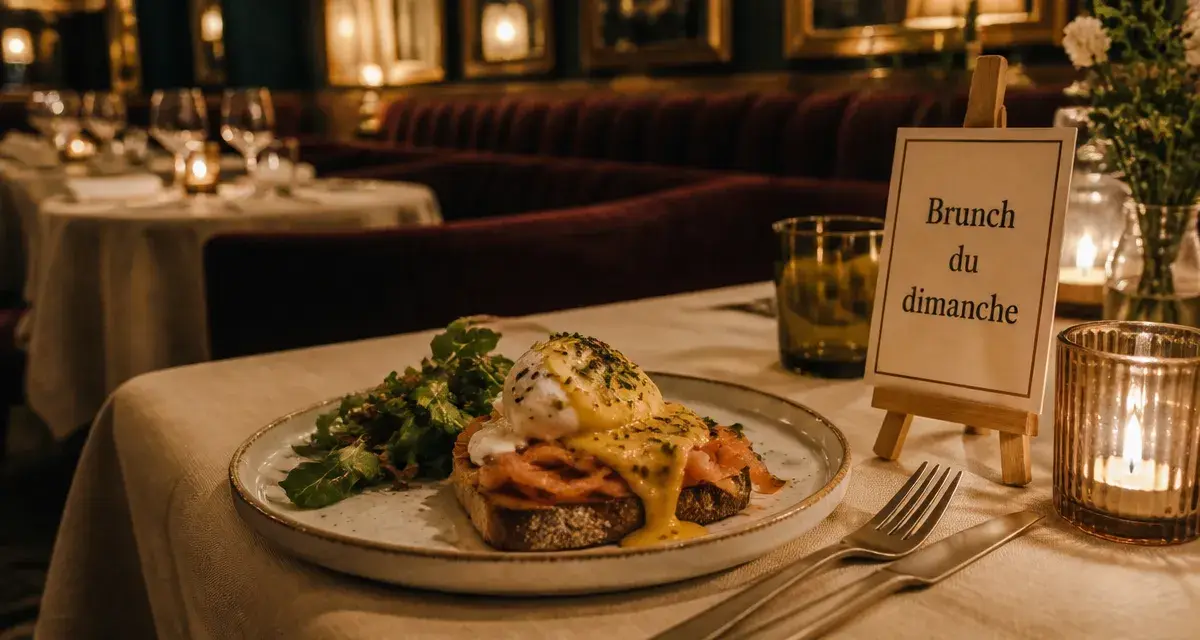 Brunch du dimanche au velvet restaurant nantes, salle feutrée et assiette raffinée