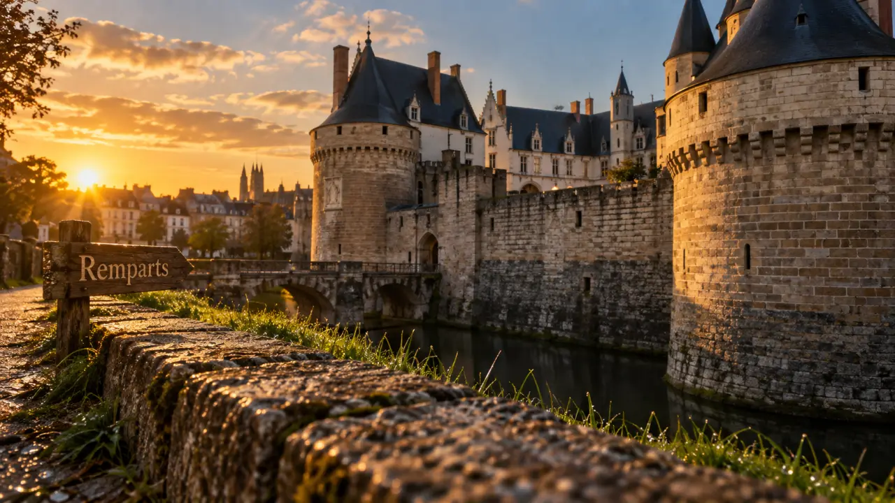 Château des ducs de Bretagne à Nantes, remparts gratuits
