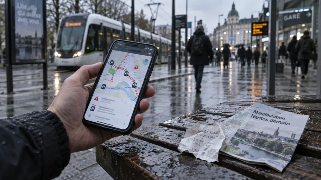 Demain Nantes : trajet et perturbations transports pour la manifestation