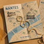 fair e nantes : carte de Nantes avec Passage Pommeraye et île de Nantes