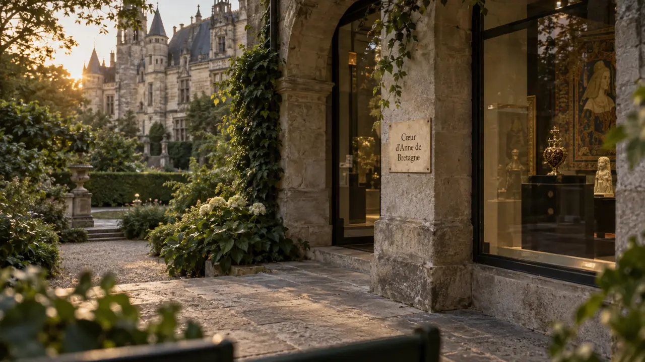 musee dobree nantes : entrée du palais d’Anne de Bretagne