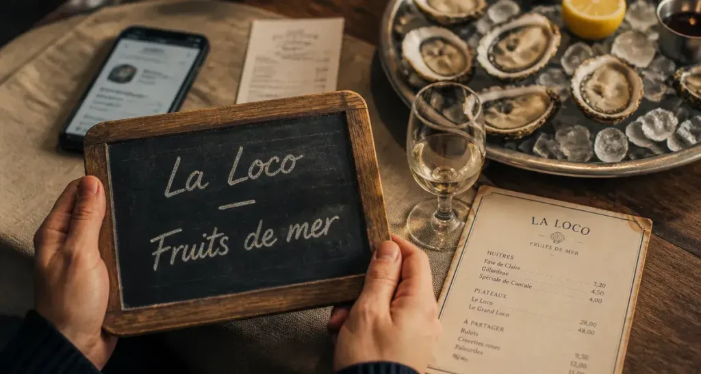 Restaurant la loco nantes : fruits de mer sur glace, Uber Eats