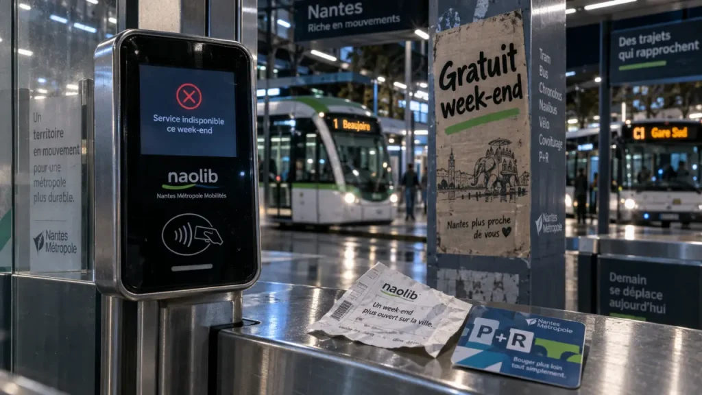 Tram-train Nantes gratuit le week-end dans Nantes Métropole