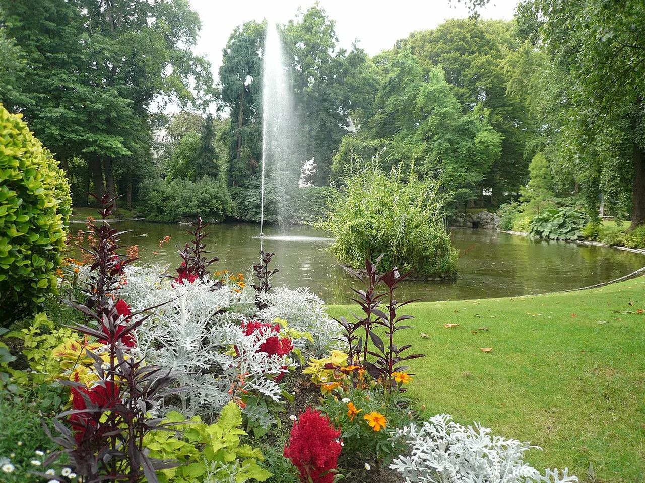 Vue du Jardin des Plantes à Nantes