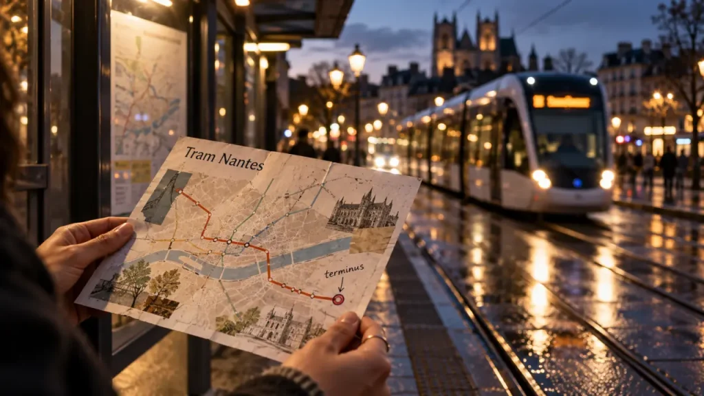 Plan tram Nantes : repérer les lignes, les terminus et les correspondances
